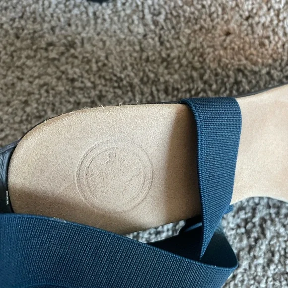 CHARLESTON SHOE CO. Navy Wedges - Picture 6 of 7